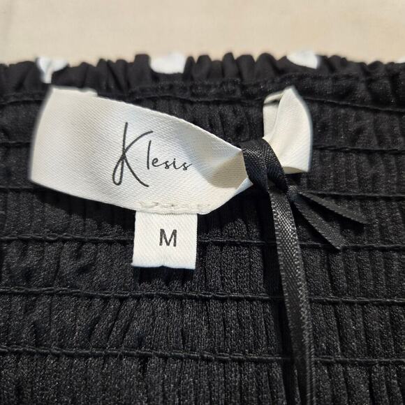 NWT Klesis Retro Style Polka Swing Dress Maxi Dress Sundress Sz M - Picture 10 of 13